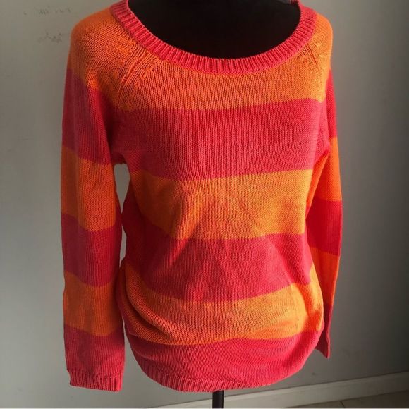 Joe Fresh Pullover Sweater Striped Long Sleeve   Size M - Picture 2 of 8
